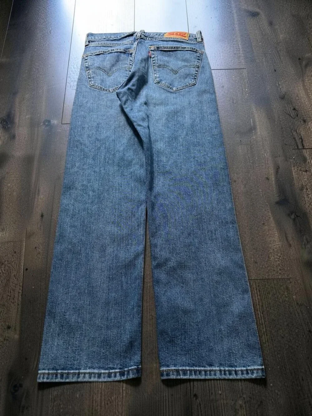 Levi’s 505 Jeans Men’s 32x30 Blue Solid Regular Fit Y2K